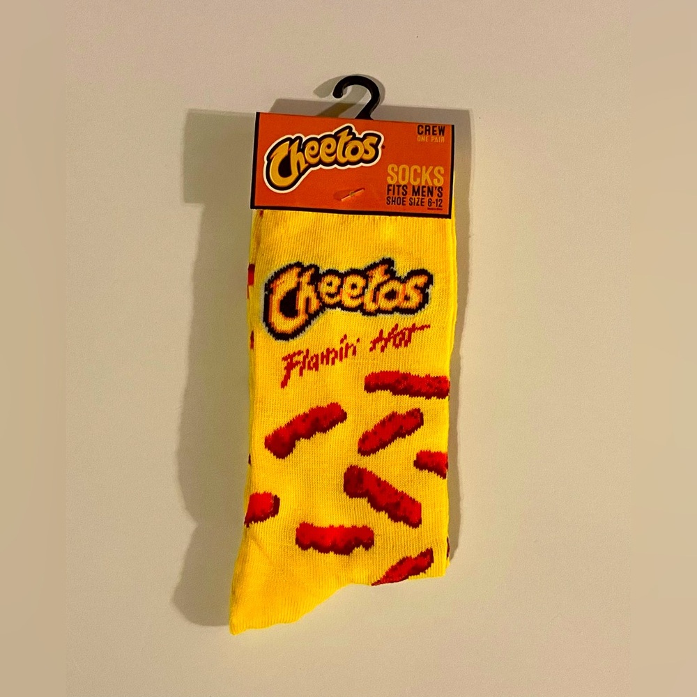 🔹3/$20 Fun Novelty Socks Featuring Hot Cheetos Brand